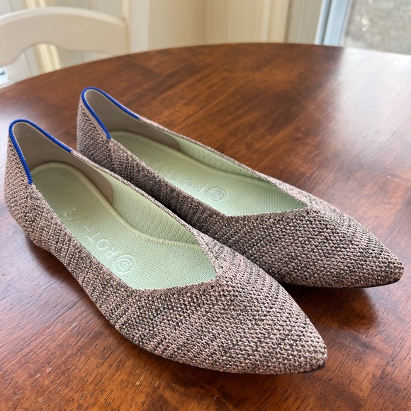 Rothy's Shoes - Rothy's Women’s The Point Flats in Stardust (Retired color!) Size 8.5